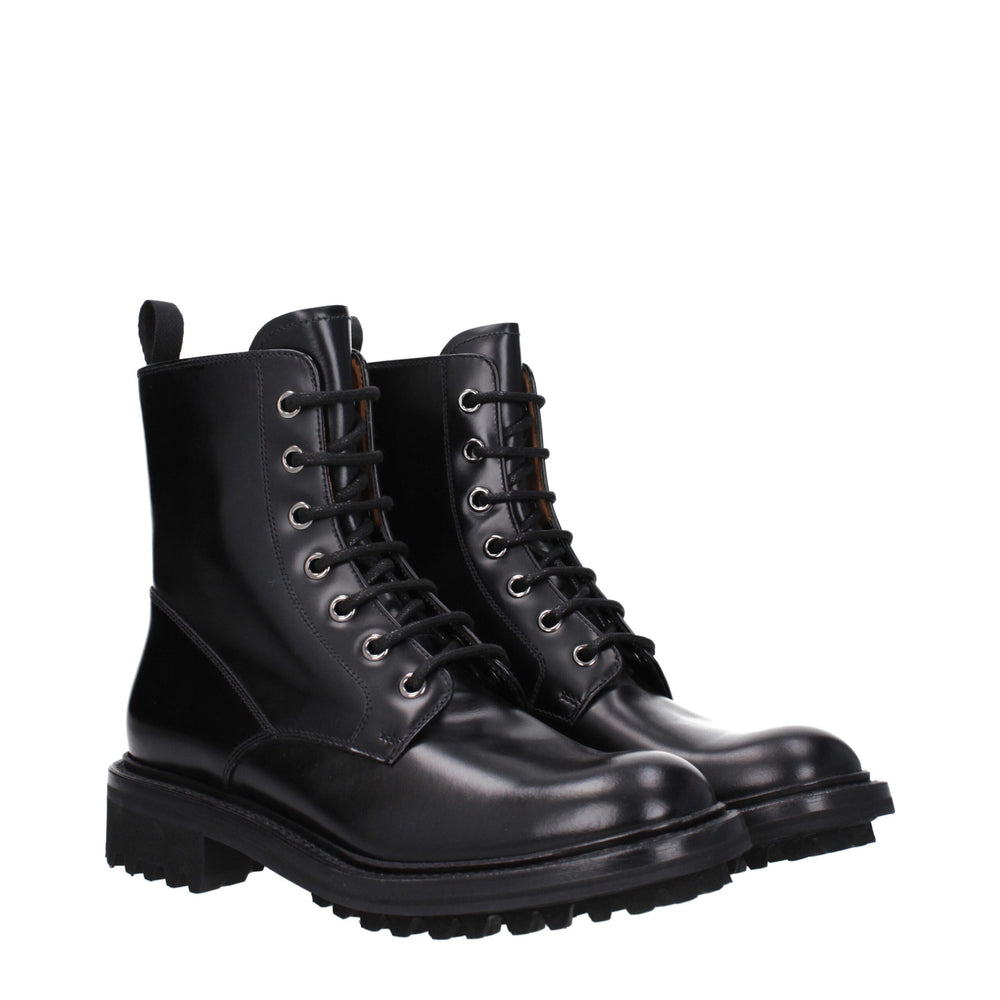 Church's Schwarze Lederstiefeletten