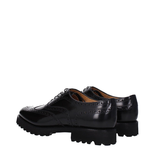Church's Schwarze Leder Oxfords und Derbies