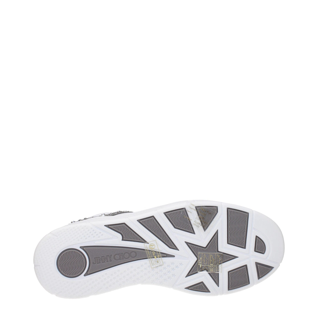 Jimmy Choo Chunky Sneakers aus weißem Leder
