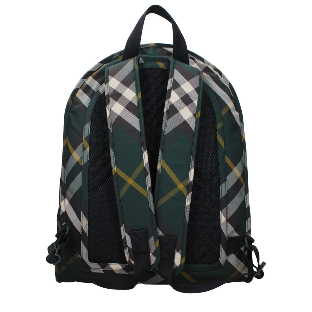 Burberry Grüner Stoffrucksack