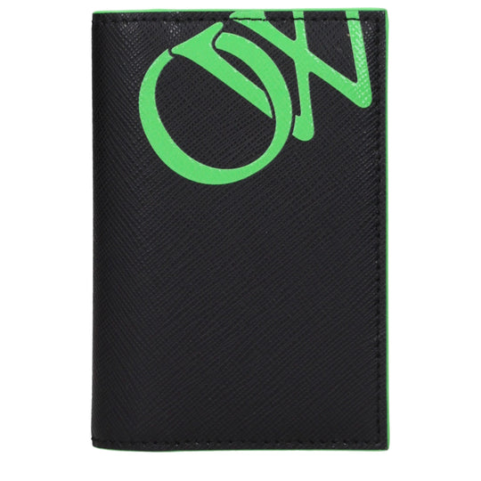 Off-White Schwarze Leder-Kartenhalter