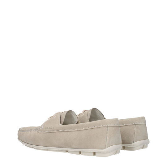 Prada Graue Leder Slipper