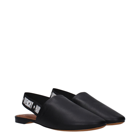Givenchy Schwarze Lederrutschen