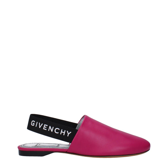 Givenchy Flache Sandalen aus rosa Leder