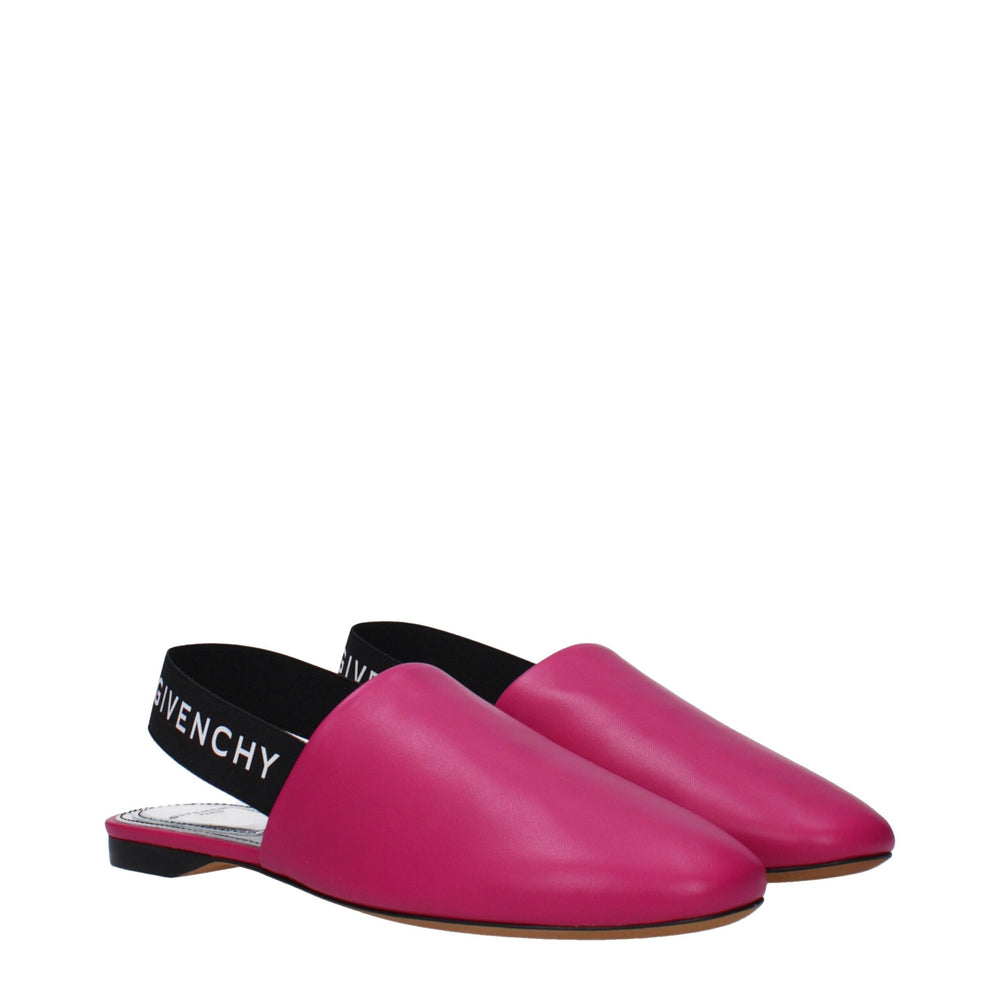 Givenchy Flache Sandalen aus rosa Leder