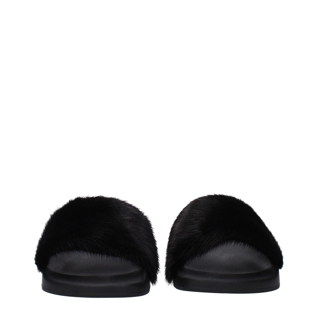 Givenchy Schwarz Baumwolle Hausschuhe Sandalen