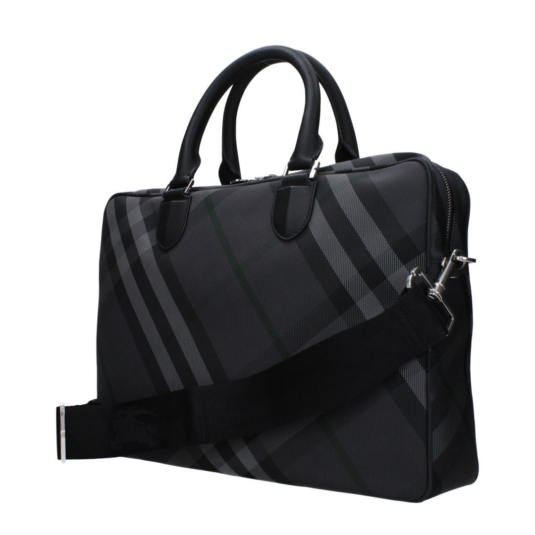 Burberry Graue Business- und Laptop-Taschen aus Stoff
