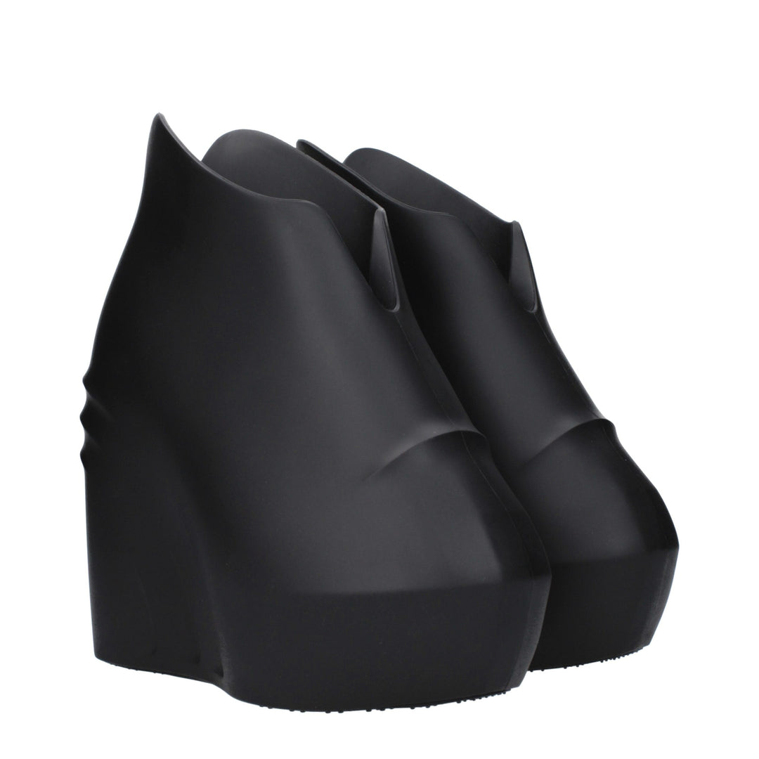 Givenchy Schwarze Keilsandalen aus Baumwolle