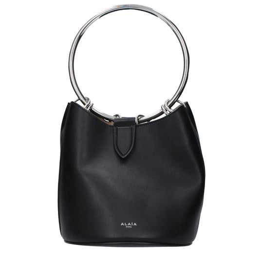 Alaïa Schwarze Lederhandtaschen