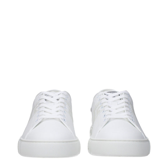 Versace Weiße Leder-Low Tops