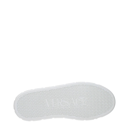 Versace Weiße Leder-Low Tops