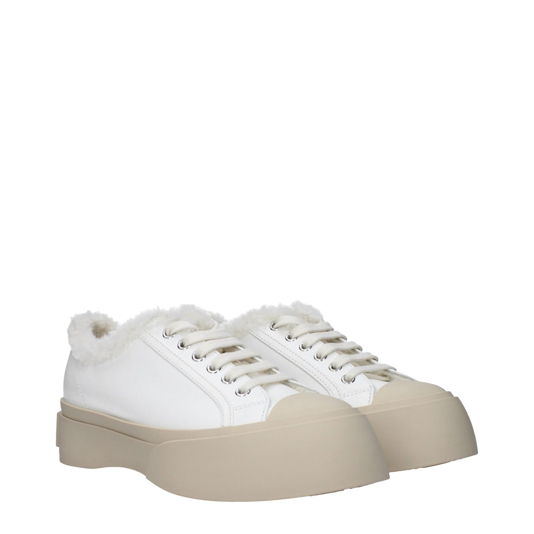 Marni Weiße Leder-Low Tops