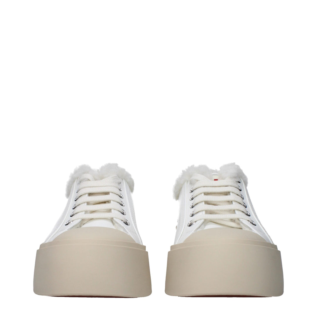 Marni Weiße Leder-Low Tops