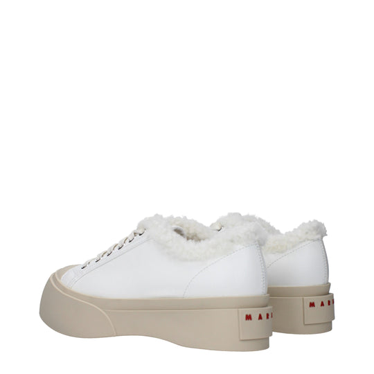 Marni Weiße Leder-Low Tops
