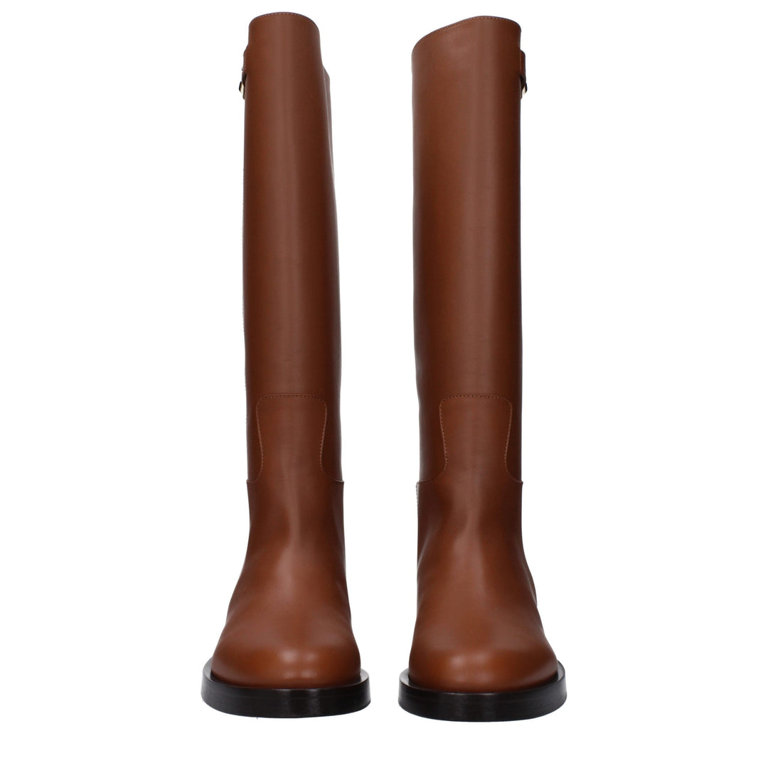 Valentino Garavani Braune Lederstiefel