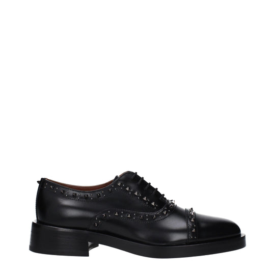 Valentino Garavani Schwarze Leder Oxfords und Derbies