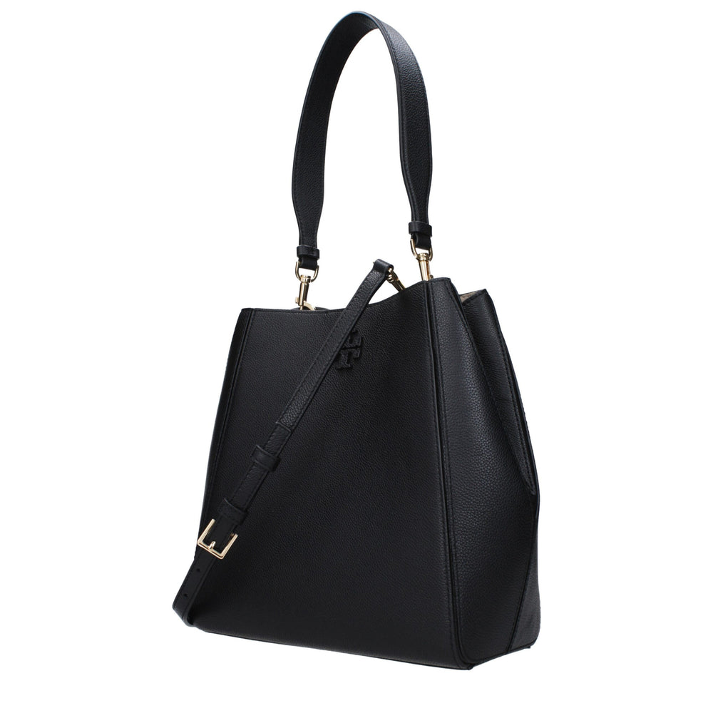 Tory Burch Schwarze Leder Umhängetaschen