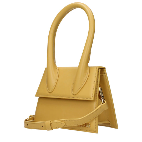 Jacquemus Gelbe Lederhandtaschen