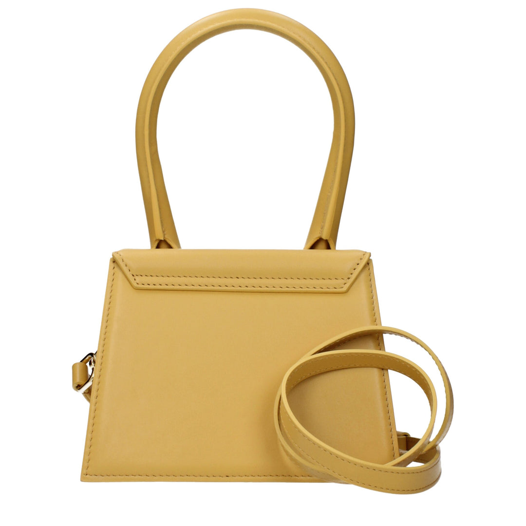 Jacquemus Gelbe Lederhandtaschen