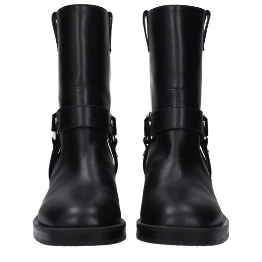 Stuart Weitzman Schwarze Lederstiefeletten