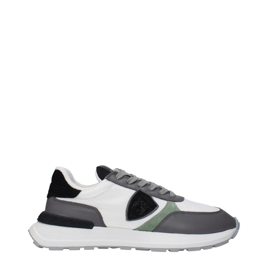 Philippe Model Weiße Stoff-Low Tops