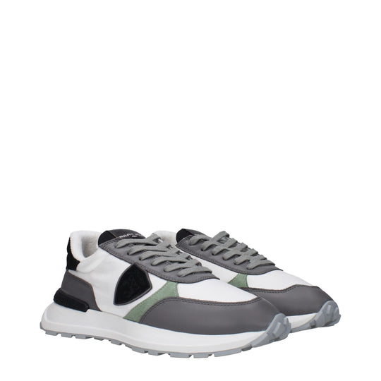 Philippe Model Weiße Stoff-Low Tops