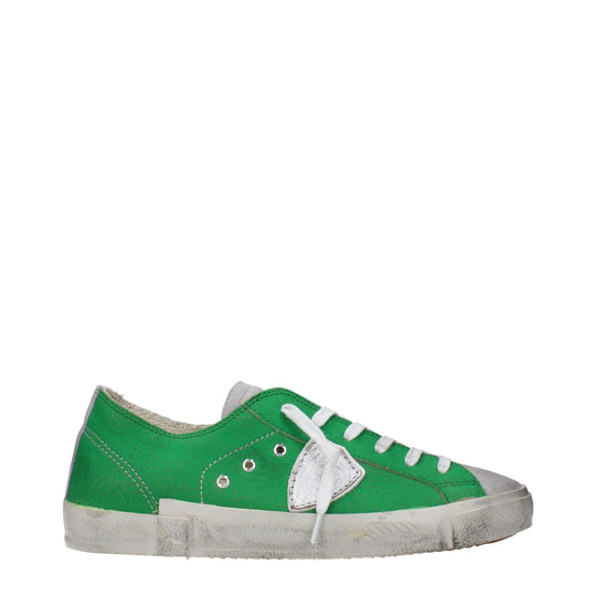 Philippe Model Grüne Leder-Low Tops