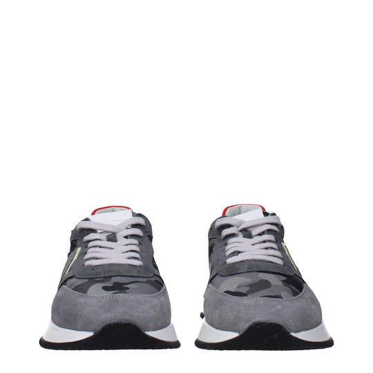 Philippe Model Graue Stoff-Sneakers