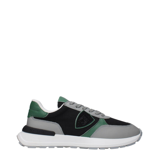 Philippe Model Schwarzer Stoff Sportliche Turnschuhe