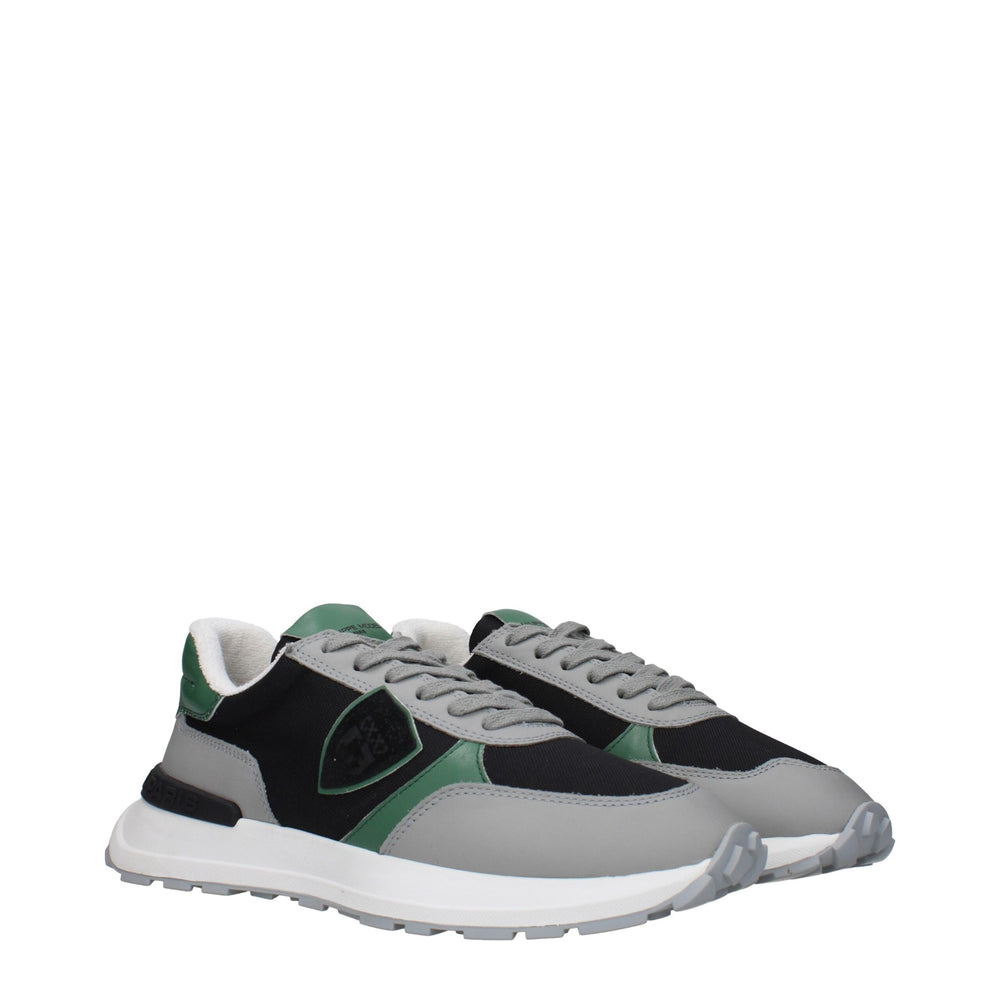 Philippe Model Schwarzer Stoff Sportliche Turnschuhe