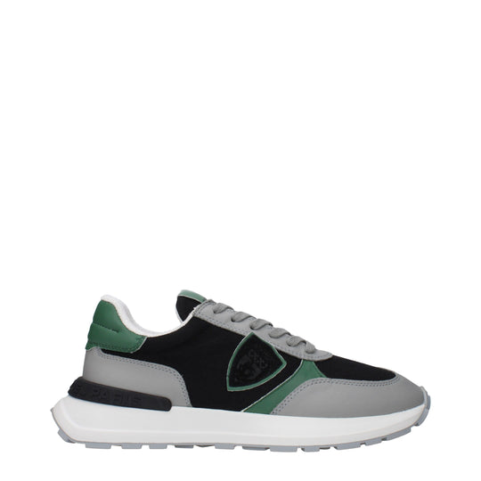Philippe Model Schwarzer Stoff Sportliche Turnschuhe
