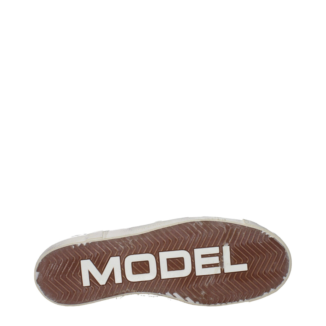 Philippe Model Blaue Leder-Low Tops
