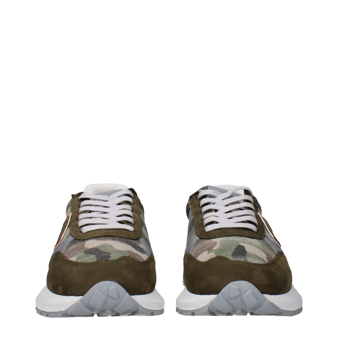 Philippe Model Chunky Sneakers aus grünem Stoff