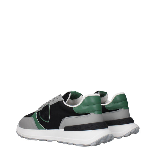 Philippe Model Schwarzer Stoff Sportliche Turnschuhe