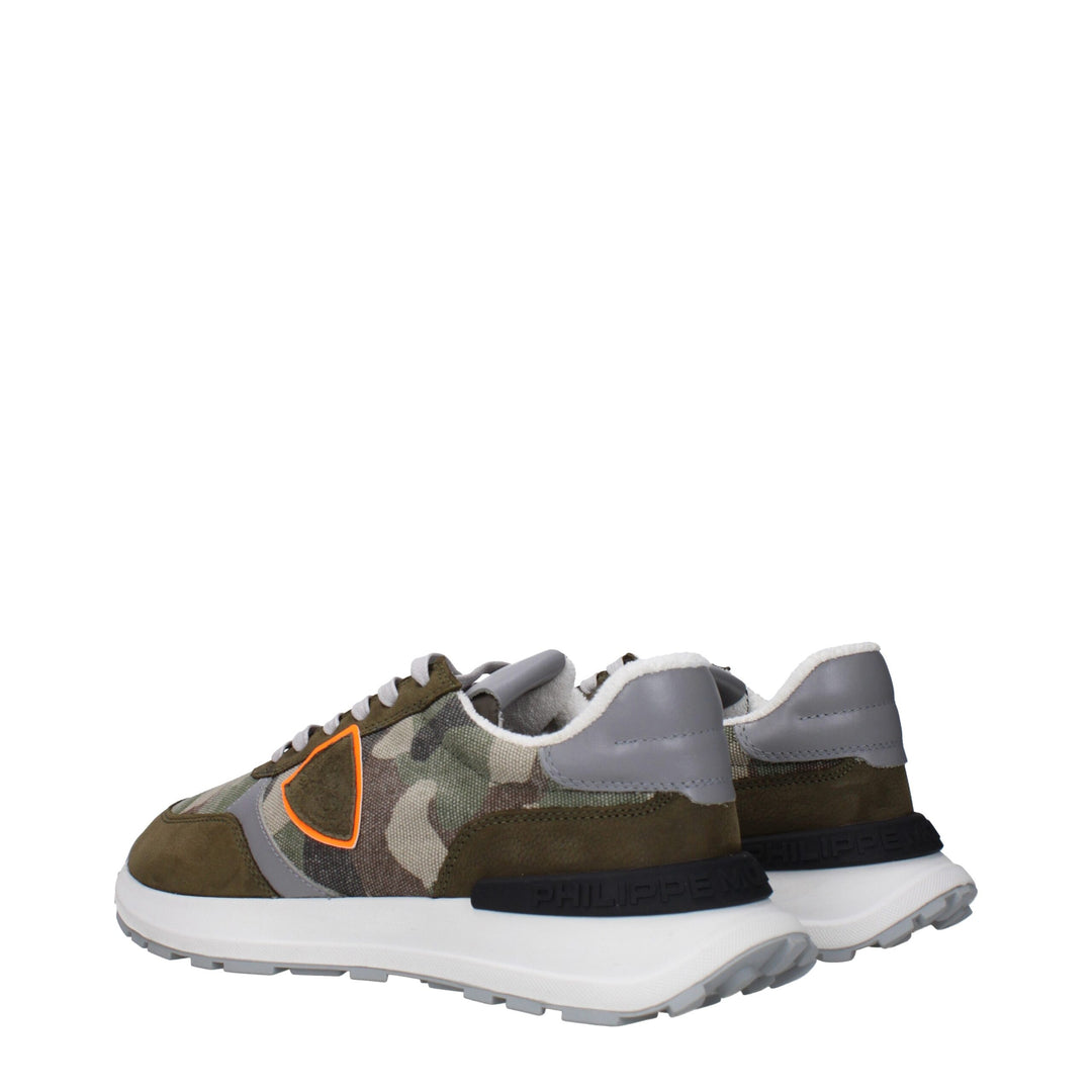 Philippe Model Chunky Sneakers aus grünem Stoff
