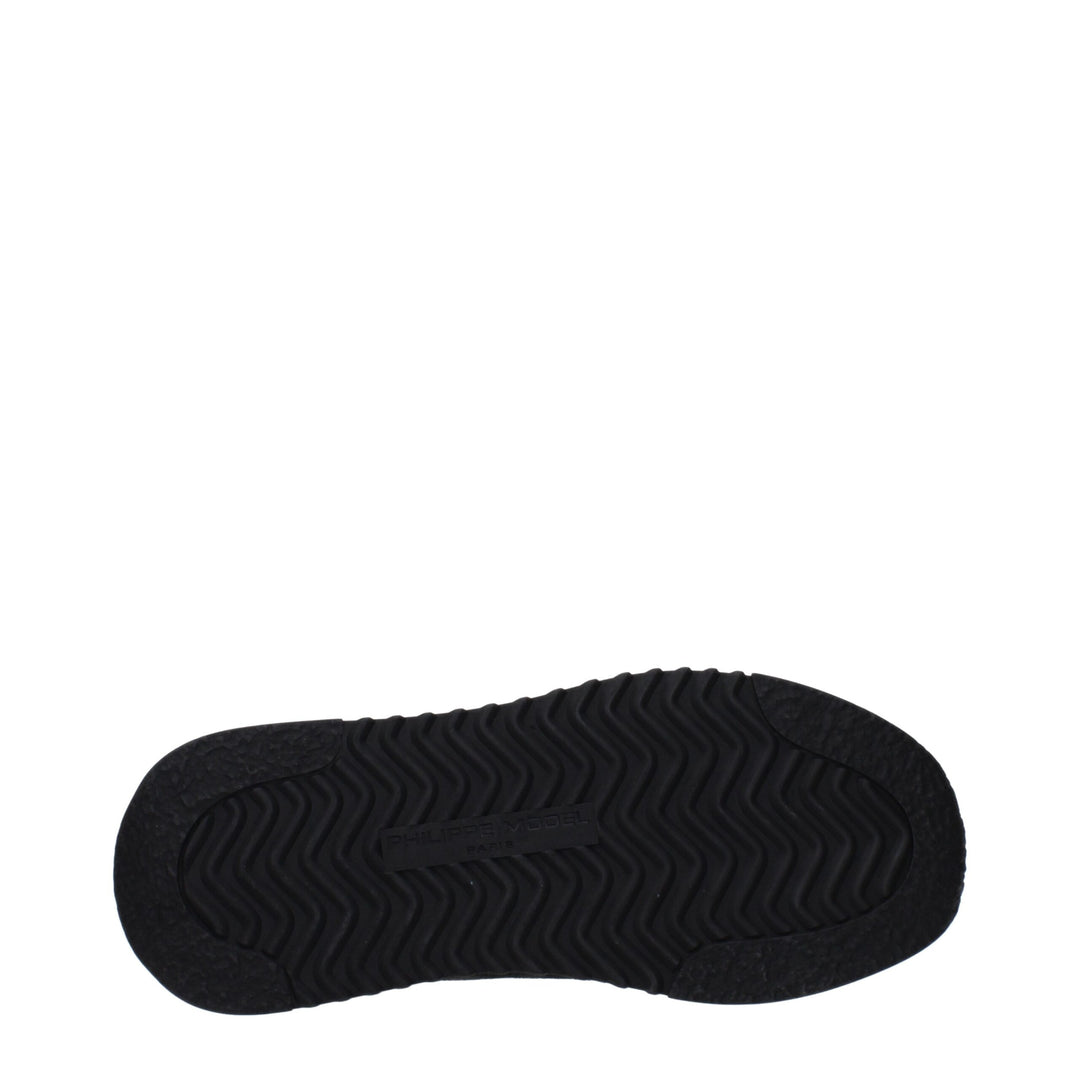 Philippe Model Blaue Leder-Low Tops
