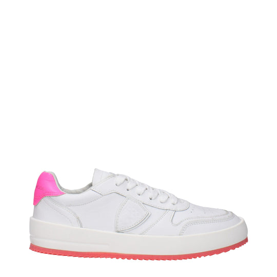 Philippe Model Weiße Leder-Sneakers