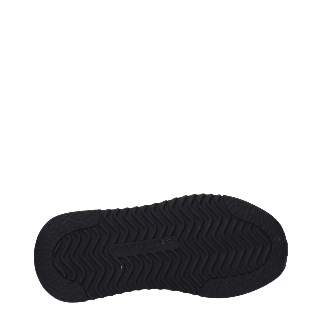 Philippe Model Schwarzer Stoff Sportliche Turnschuhe
