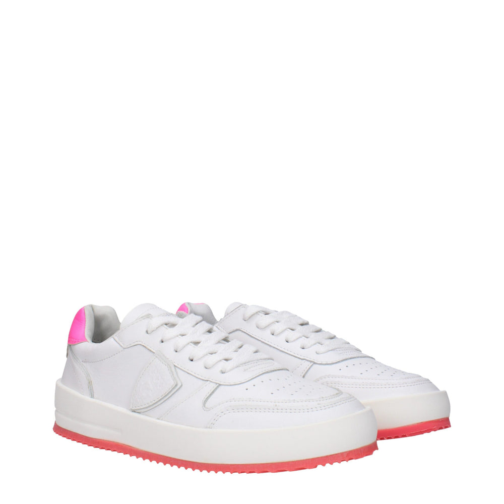 Philippe Model Weiße Leder-Sneakers