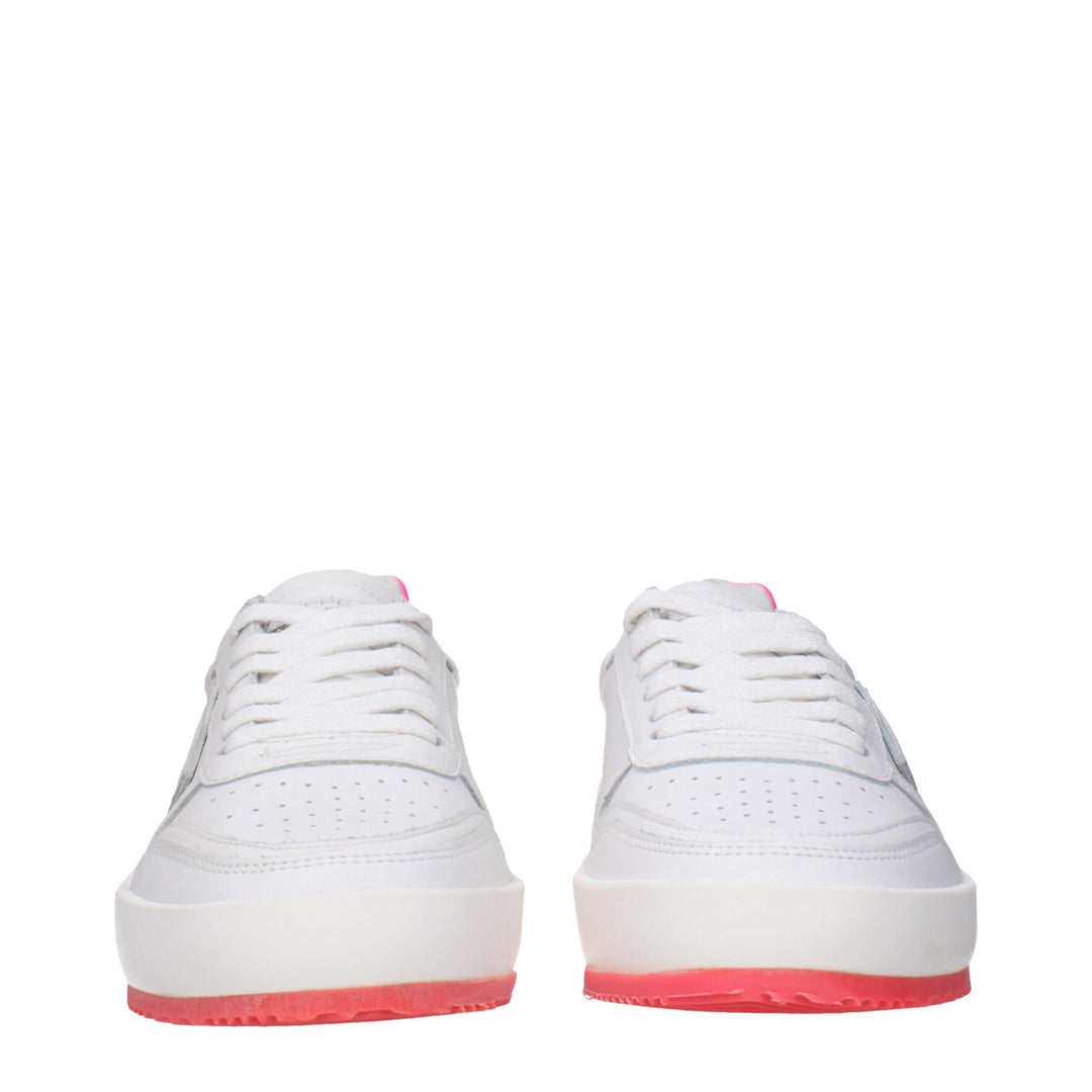 Philippe Model Weiße Leder-Sneakers