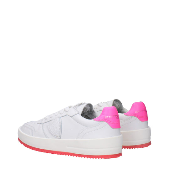 Philippe Model Weiße Leder-Sneakers