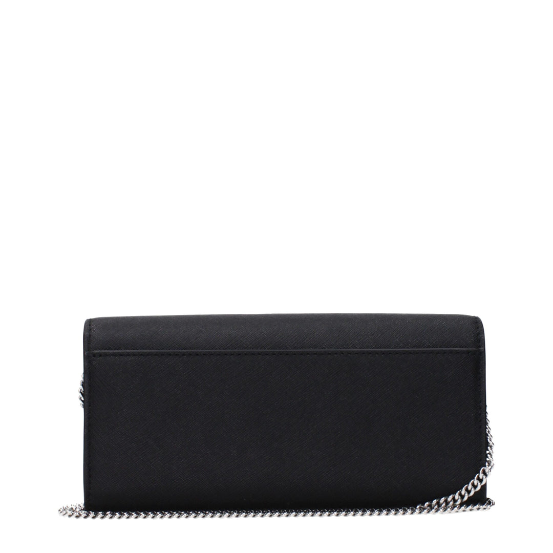 Tory Burch Schwarze Leder Clutch Bags
