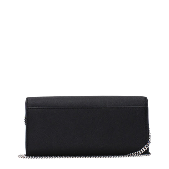 Tory Burch Schwarze Leder Clutch Bags