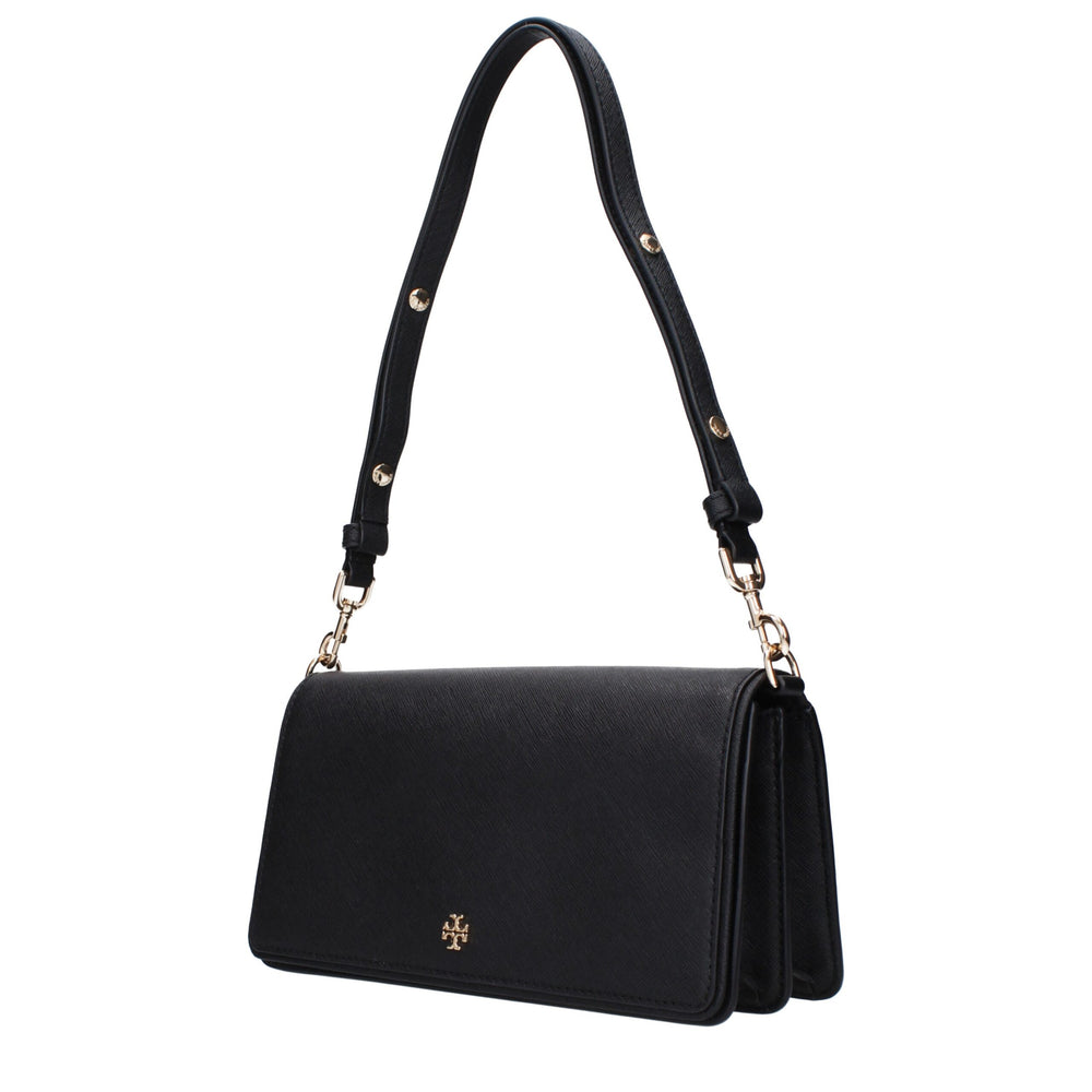 Tory Burch Schwarze Leder Umhängetaschen
