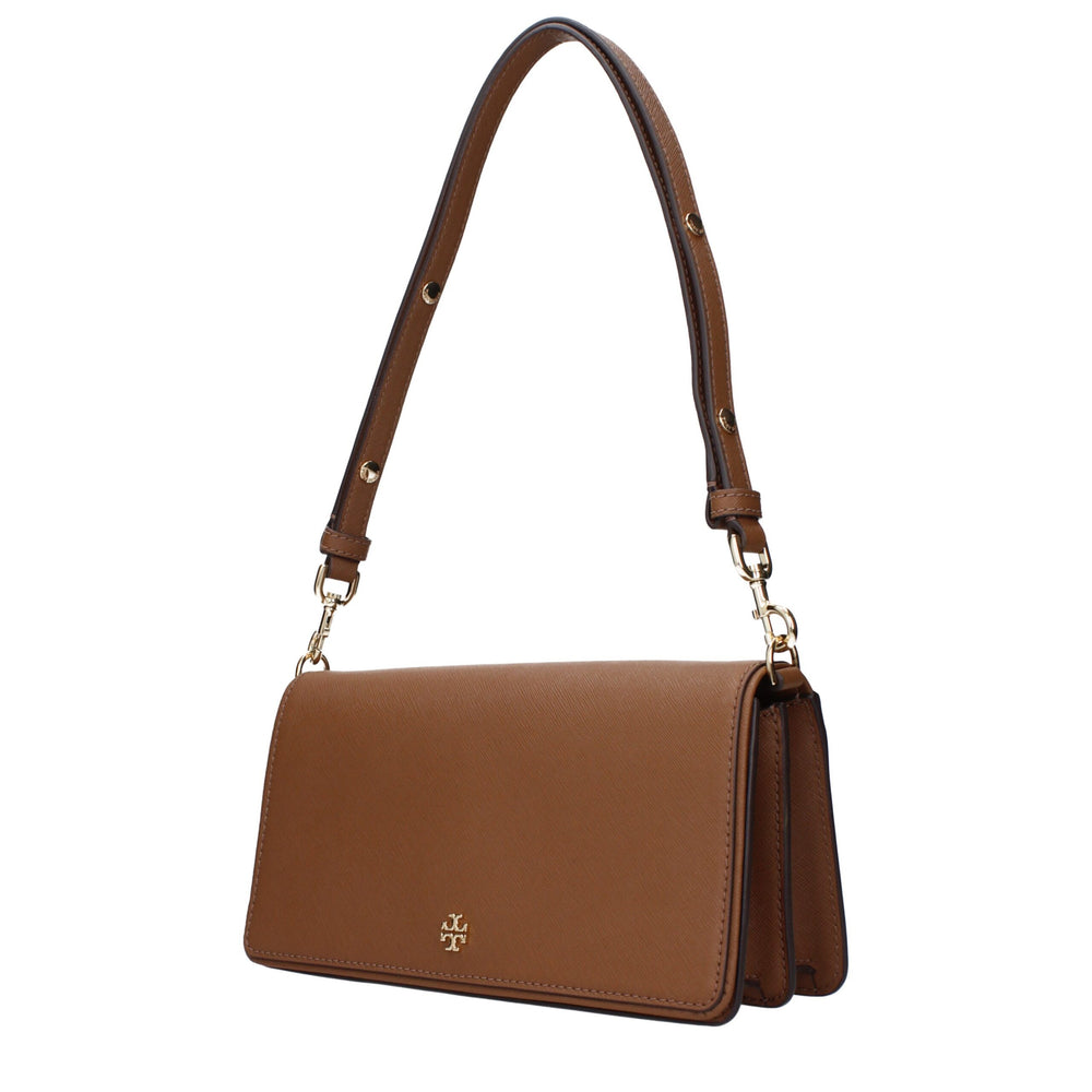 Tory Burch Braune Leder Umhängetaschen