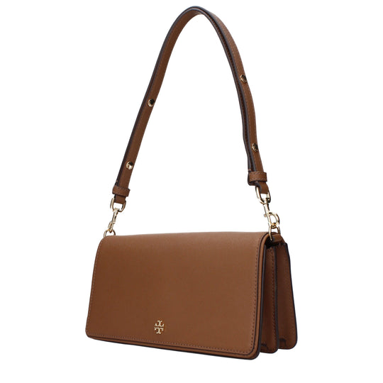 Tory Burch Braune Leder Umhängetaschen
