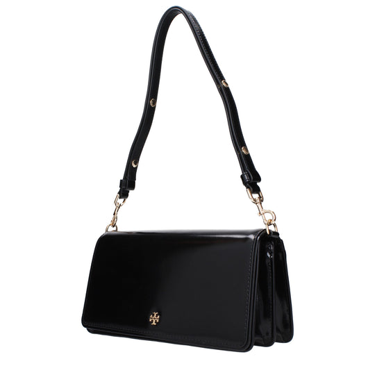 Tory Burch Schwarze Leder Umhängetaschen