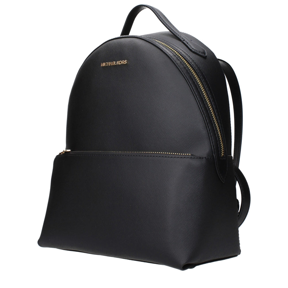 Michael Kors Schwarze Lederrucksäcke