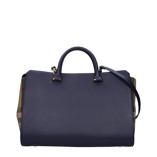 Burberry Blaue Lederhandtaschen