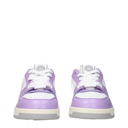 Versace Weiße Leder-Low Tops